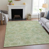 Piper Looms Chantille Floral ACN2128 Sage Machine Washable Area Rug Lifestyle Image Feature