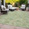 Piper Looms Chantille Floral ACN2128 Sage Machine Washable Area Rug Outdoor Lifestyle Image Feature