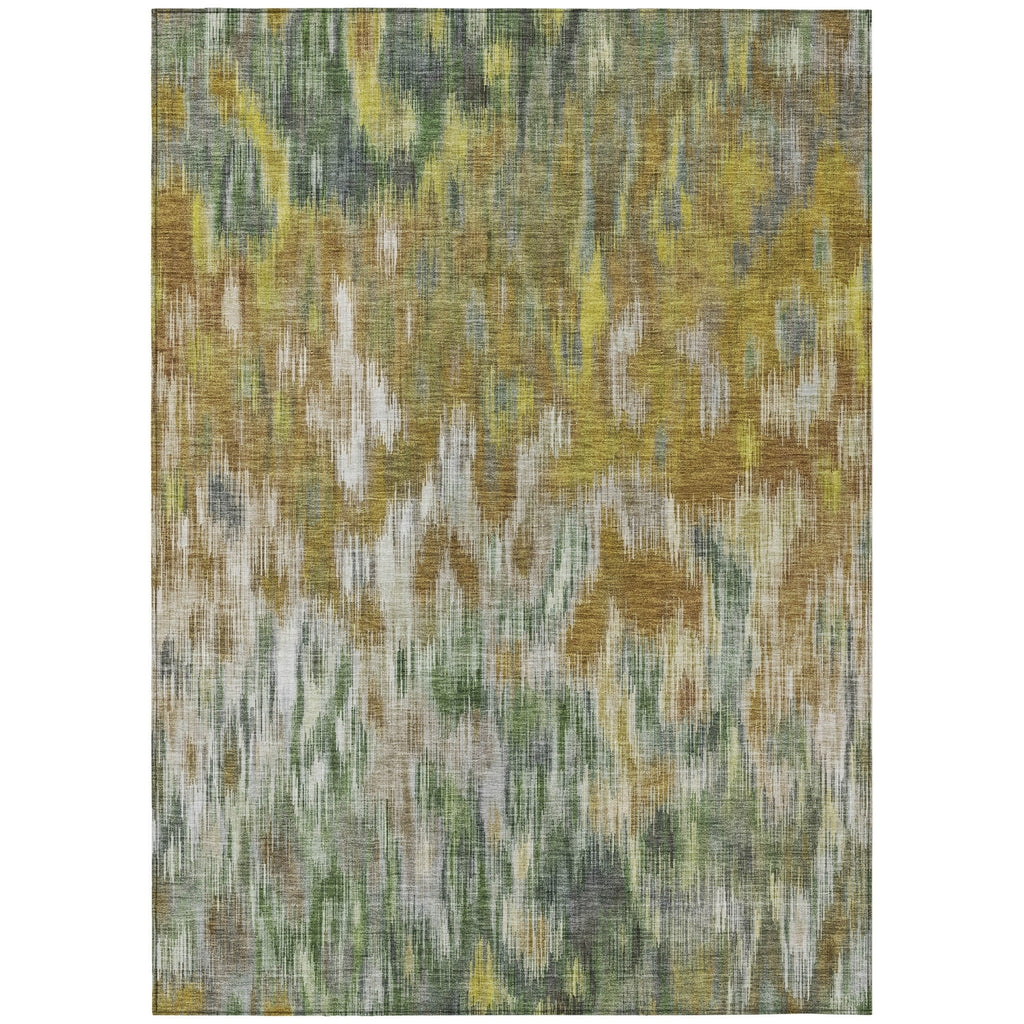 Piper Looms Chantille Abstract ACN2129 Brown Machine Washable Area Rug main image
