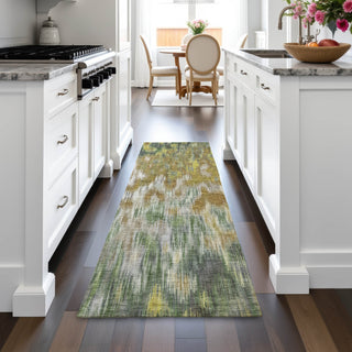 Piper Looms Chantille Abstract ACN2129 Brown Machine Washable Area Rug Runner Lifestyle Image Feature