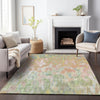 Piper Looms Chantille Abstract ACN2129 Coral Machine Washable Area Rug Lifestyle Image Feature