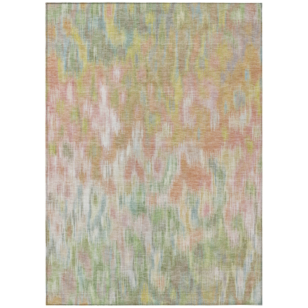 Piper Looms Chantille Abstract ACN2129 Coral Machine Washable Area Rug main image