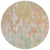 Piper Looms Chantille Abstract ACN2129 Coral Machine Washable Area Rug Round Main Image