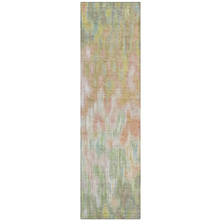 Piper Looms Chantille Abstract ACN2129 Coral Machine Washable Area Rug Runner Main Image