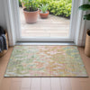 Piper Looms Chantille Abstract ACN2129 Coral Machine Washable Area Rug Scatter Lifestyle Image Feature