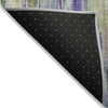 Piper Looms Chantille Abstract ACN2129 Green Machine Washable Area Rug Backing Image