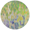 Piper Looms Chantille Abstract ACN2129 Green Machine Washable Area Rug Round Main Image