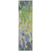 Piper Looms Chantille Abstract ACN2129 Green Machine Washable Area Rug Runner Main Image