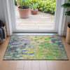 Piper Looms Chantille Abstract ACN2129 Green Machine Washable Area Rug Scatter Lifestyle Image Feature