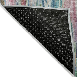 Piper Looms Chantille Abstract ACN2129 Pink Machine Washable Area Rug Backing Image