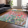 Piper Looms Chantille Abstract ACN2129 Pink Machine Washable Area Rug Lifestyle Image Feature