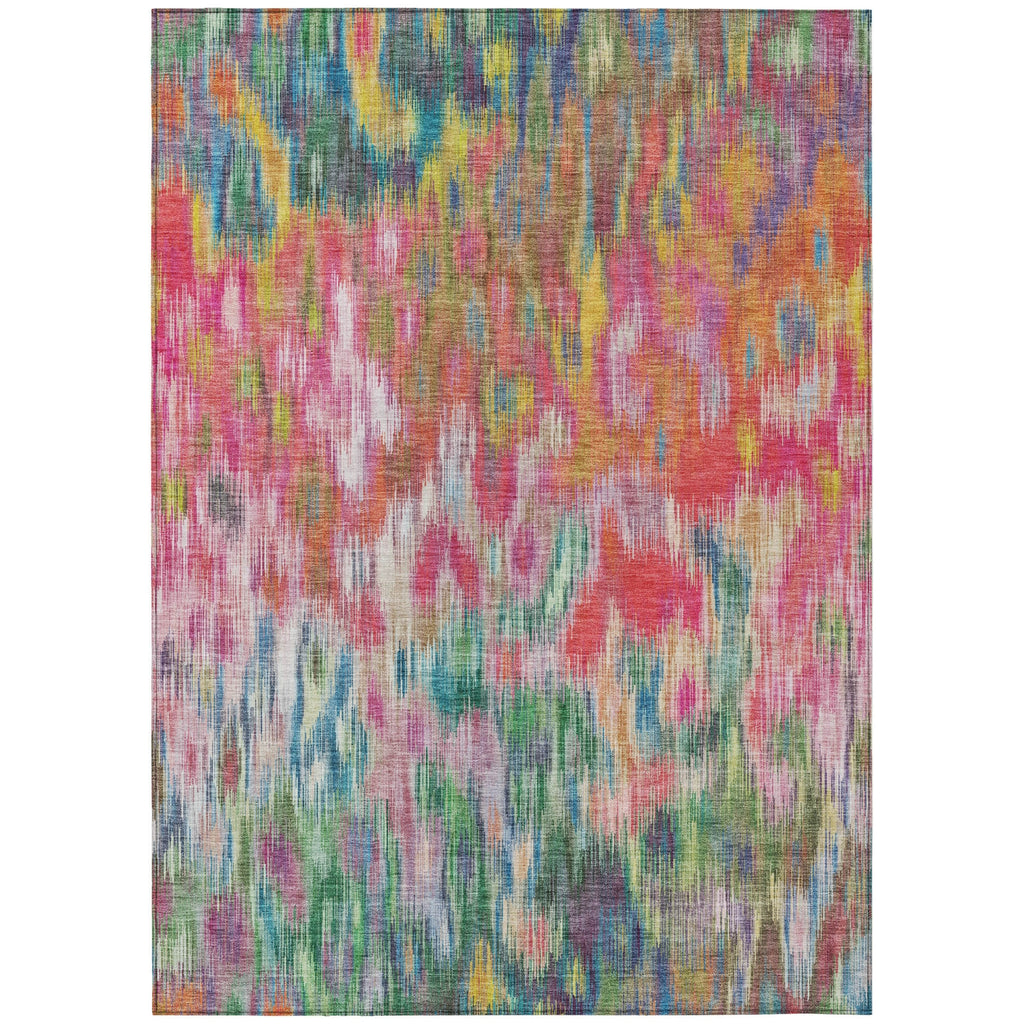 Piper Looms Chantille Abstract ACN2129 Pink Machine Washable Area Rug main image