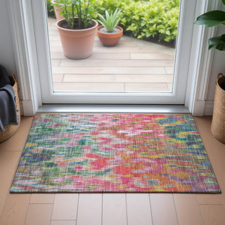 Piper Looms Chantille Abstract ACN2129 Pink Machine Washable Area Rug Scatter Lifestyle Image Feature