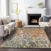 Piper Looms Chantille Abstract ACN2129 Terracotta Machine Washable Area Rug Lifestyle Image Feature