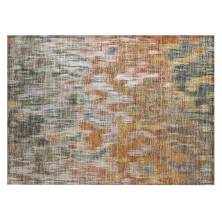 Piper Looms Chantille Abstract ACN2129 Terracotta Machine Washable Area Rug Scatter Main Image