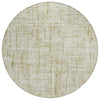 Piper Looms Chantille Stripes ACN2130 Beige Machine Washable Area Rug Round Main Image