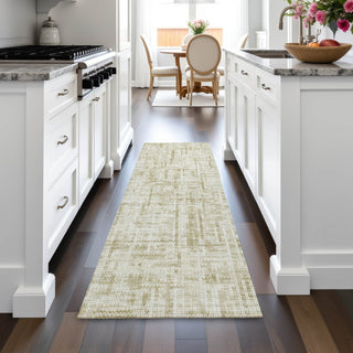 Piper Looms Chantille Stripes ACN2130 Beige Machine Washable Area Rug Runner Lifestyle Image Feature