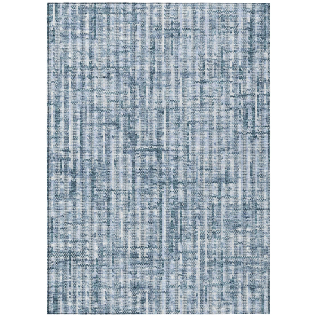 Piper Looms Chantille Stripes ACN2130 Blue Machine Washable Area Rug main image
