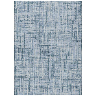 Piper Looms Chantille Stripes ACN2130 Blue Machine Washable Area Rug main image