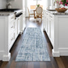 Piper Looms Chantille Stripes ACN2130 Blue Machine Washable Area Rug Runner Lifestyle Image Feature