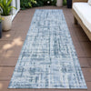 Piper Looms Chantille Stripes ACN2130 Blue Machine Washable Area Rug Runner Outdoor Lifestyle Image Feature