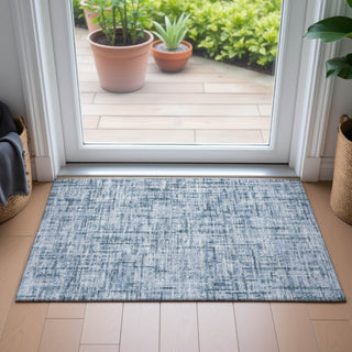 Piper Looms Chantille Stripes ACN2130 Blue Machine Washable Area Rug Scatter Lifestyle Image Feature