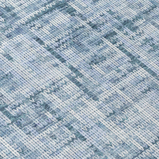 Piper Looms Chantille Stripes ACN2130 Blue Machine Washable Area Rug Swatch Image