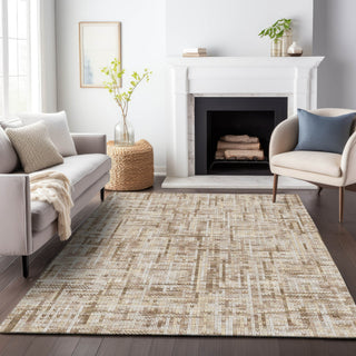 Piper Looms Chantille Stripes ACN2130 Brown Machine Washable Area Rug Lifestyle Image Feature