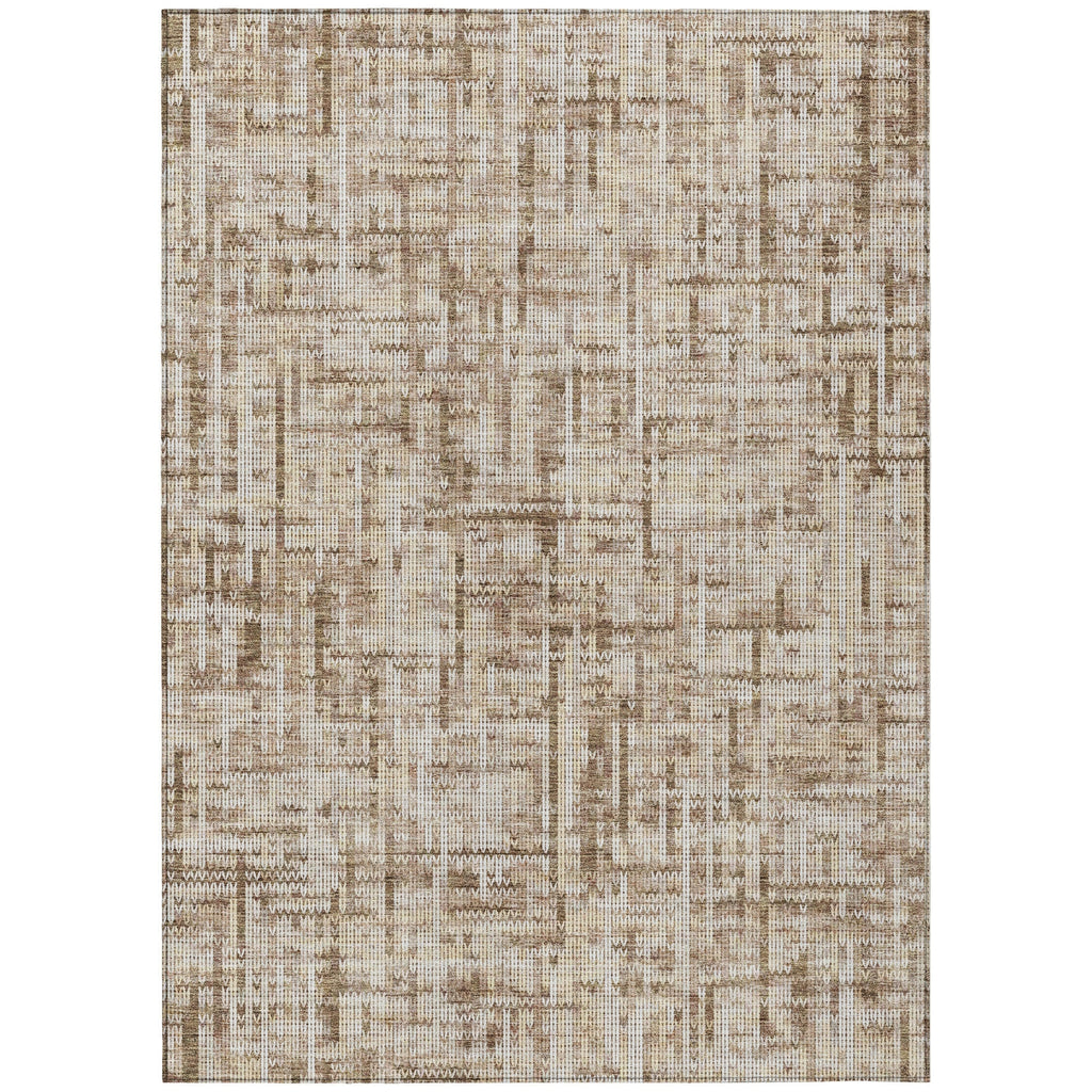 Piper Looms Chantille Stripes ACN2130 Brown Machine Washable Area Rug main image