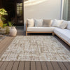 Piper Looms Chantille Stripes ACN2130 Brown Machine Washable Area Rug Outdoor Lifestyle Image Feature