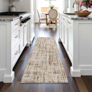 Piper Looms Chantille Stripes ACN2130 Brown Machine Washable Area Rug Runner Lifestyle Image Feature