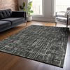 Piper Looms Chantille Stripes ACN2130 Charcoal Machine Washable Area Rug Lifestyle Image Feature