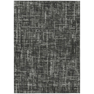 Piper Looms Chantille Stripes ACN2130 Charcoal Machine Washable Area Rug main image