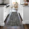 Piper Looms Chantille Stripes ACN2130 Charcoal Machine Washable Area Rug Runner Lifestyle Image Feature