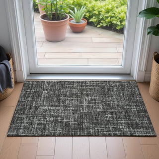 Piper Looms Chantille Stripes ACN2130 Charcoal Machine Washable Area Rug Scatter Lifestyle Image Feature