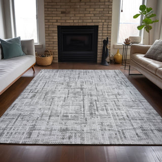 Piper Looms Chantille Stripes ACN2130 Gray Machine Washable Area Rug Lifestyle Image Feature