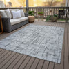 Piper Looms Chantille Stripes ACN2130 Gray Machine Washable Area Rug Outdoor Lifestyle Image Feature