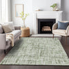 Piper Looms Chantille Stripes ACN2130 Green Machine Washable Area Rug Lifestyle Image Feature