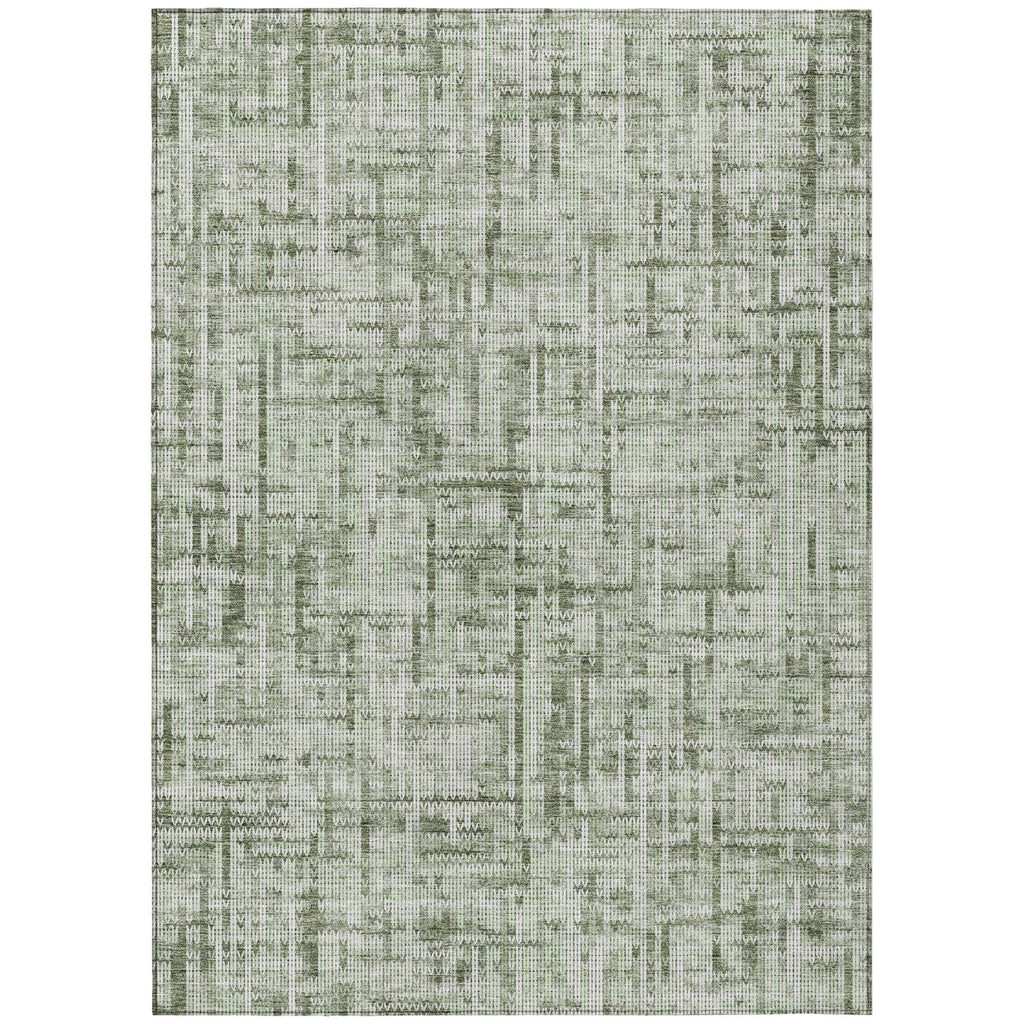 Piper Looms Chantille Stripes ACN2130 Green Machine Washable Area Rug main image