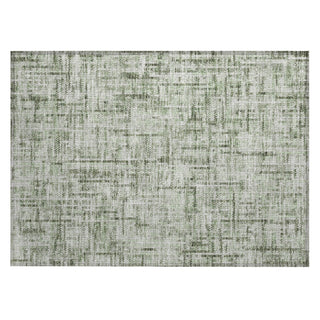 Piper Looms Chantille Stripes ACN2130 Green Machine Washable Area Rug Scatter Main Image