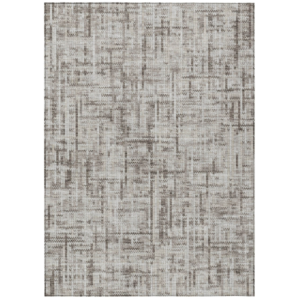 Piper Looms Chantille Stripes ACN2130 Taupe Machine Washable Area Rug main image