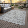 Piper Looms Chantille Stripes ACN2130 Taupe Machine Washable Area Rug Outdoor Lifestyle Image Feature