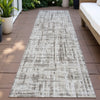 Piper Looms Chantille Stripes ACN2130 Taupe Machine Washable Area Rug Runner Outdoor Lifestyle Image Feature