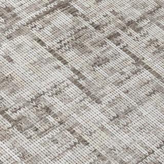 Piper Looms Chantille Stripes ACN2130 Taupe Machine Washable Area Rug Swatch Image