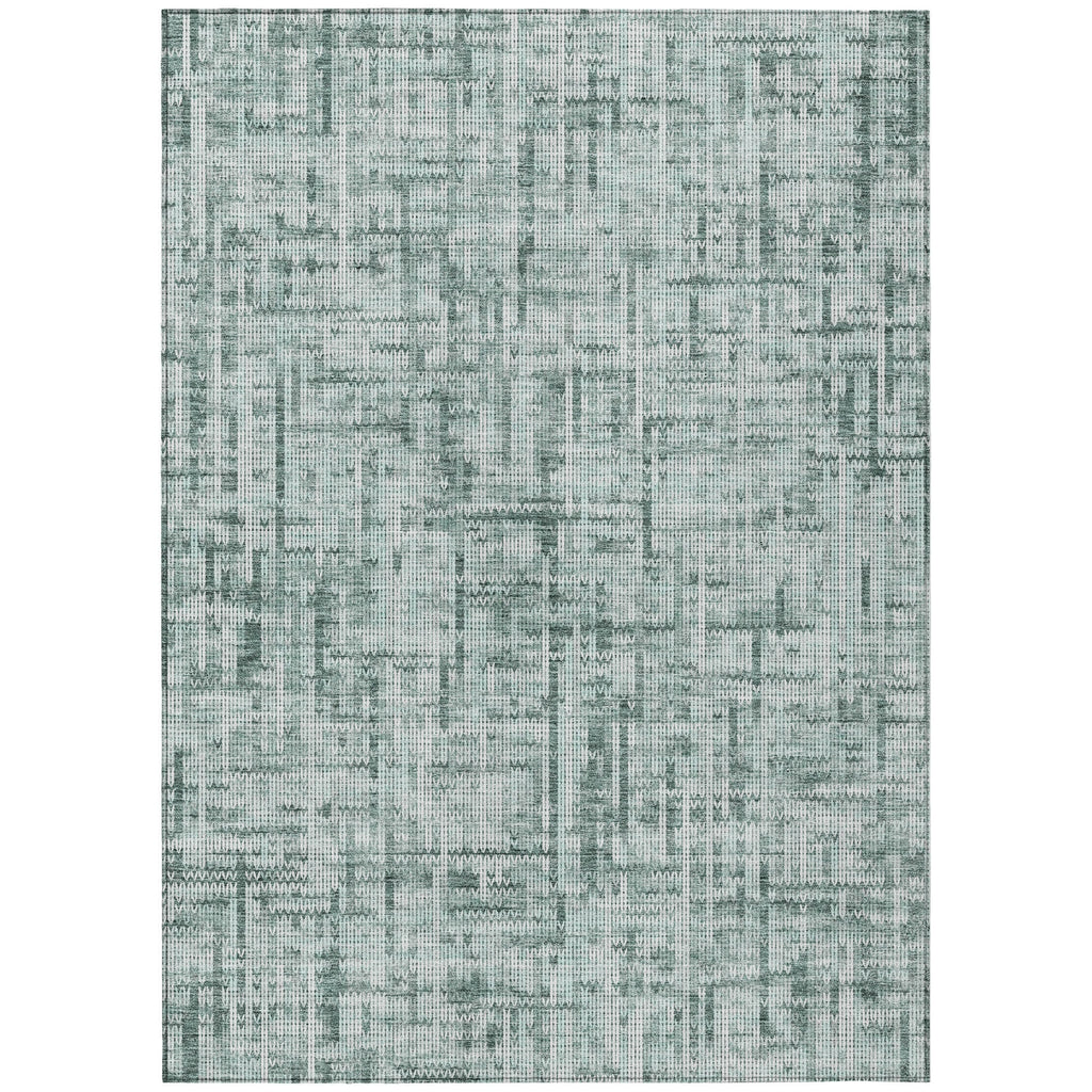 Piper Looms Chantille Stripes ACN2130 Teal Machine Washable Area Rug main image