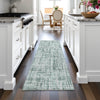 Piper Looms Chantille Stripes ACN2130 Teal Machine Washable Area Rug Runner Lifestyle Image Feature
