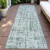 Piper Looms Chantille Stripes ACN2130 Teal Machine Washable Area Rug Runner Outdoor Lifestyle Image Feature