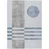 Piper Looms Chantille Geometric ACN2131 Blue Machine Washable Area Rug main image