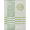 Piper Looms Chantille Geometric ACN2131 Green Machine Washable Area Rug main image