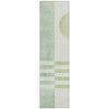 Piper Looms Chantille Geometric ACN2131 Green Machine Washable Area Rug Runner Main Image